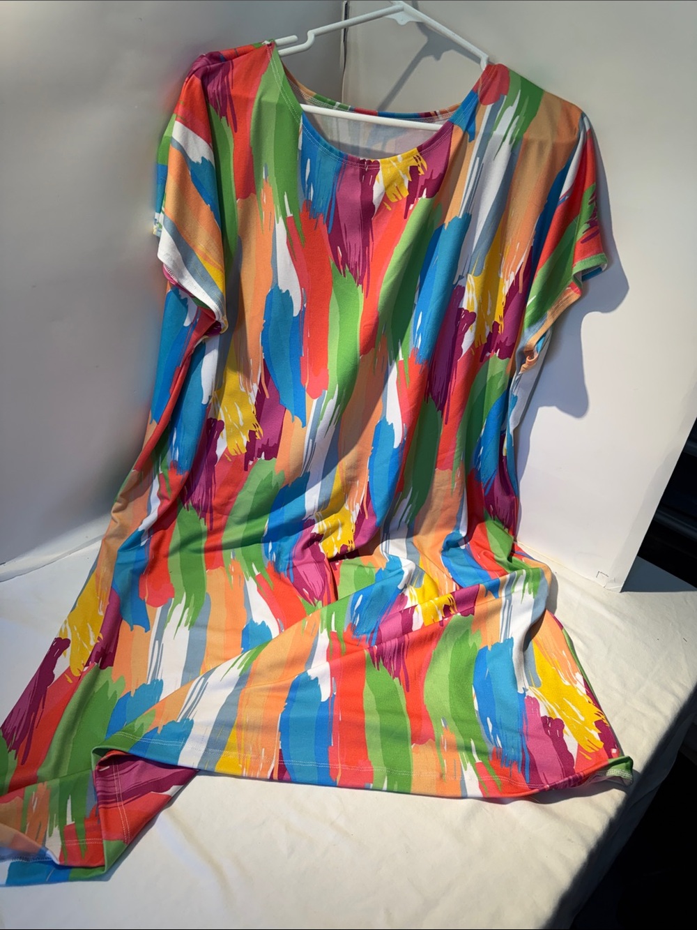 Lilly Pulitzer Multicolor Brushstroke Short Sleeve short dress